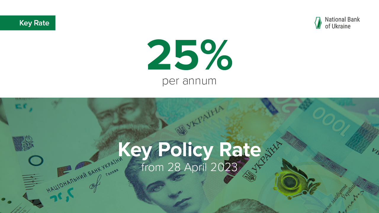 NBU Leaves Its Key Policy Rate Unchanged at 25%